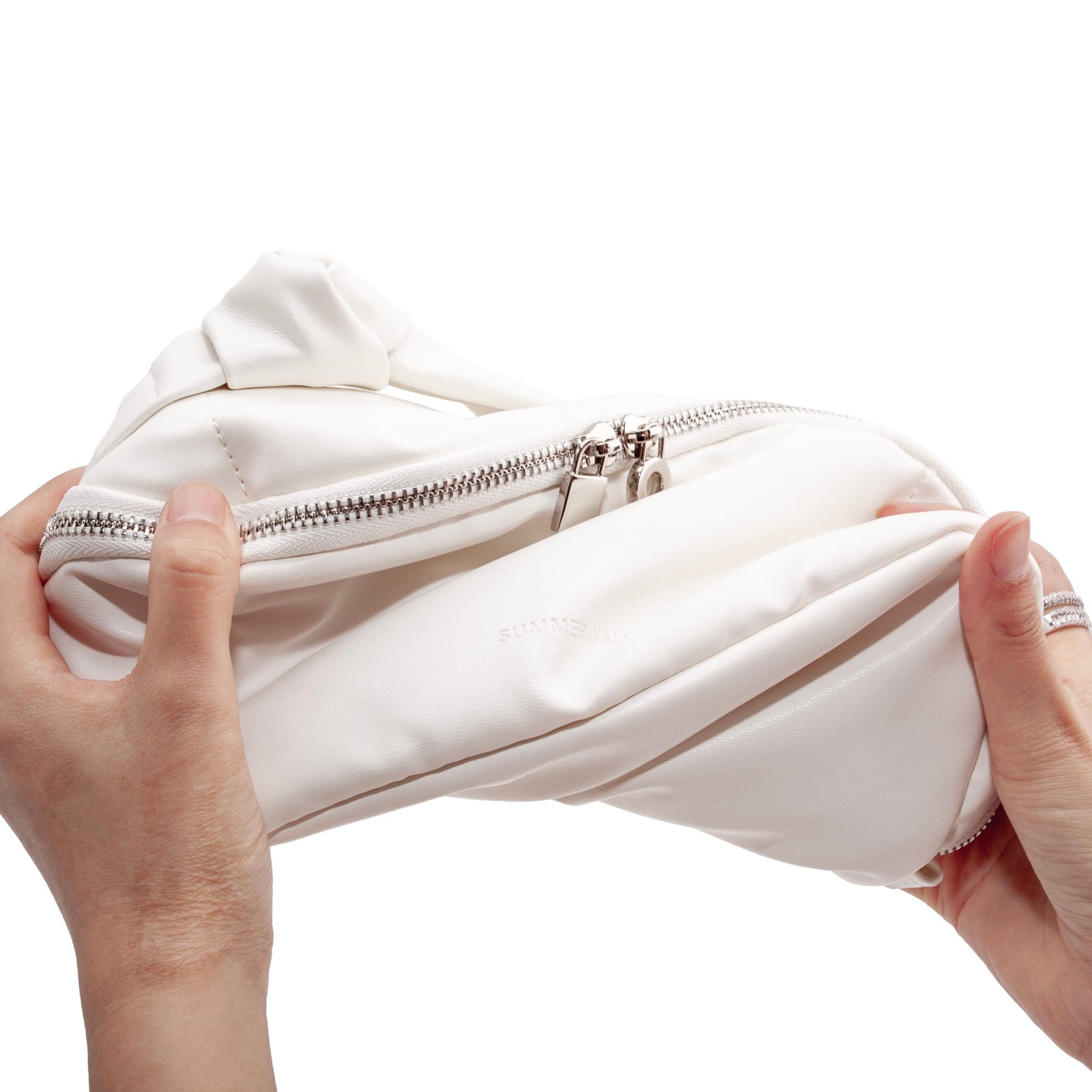 Pillow Makeup Bag – 180° Lay-Flat Vegan Leather - Image 6