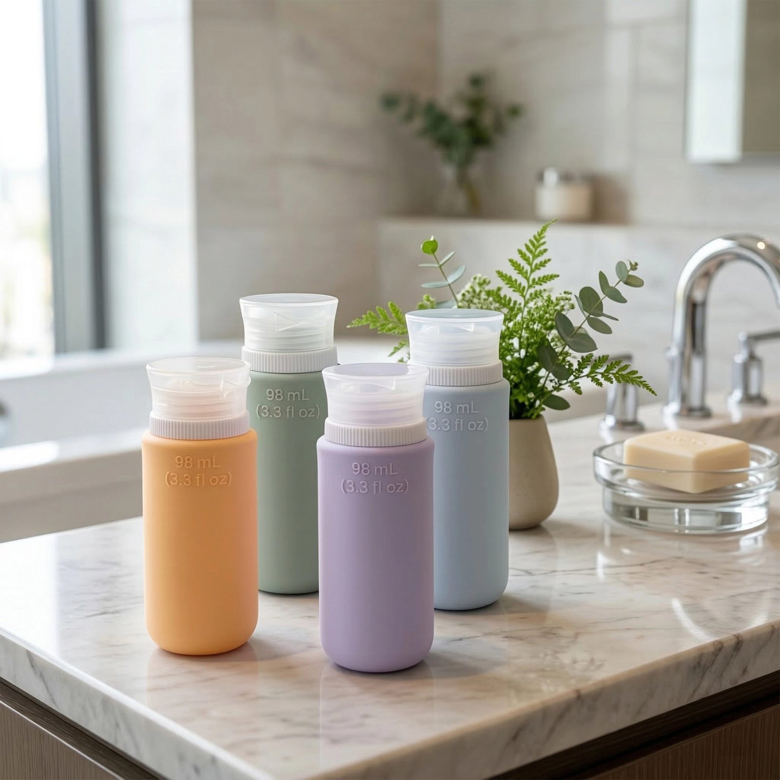 Refillable Silicone Travel Bottle - Image 5